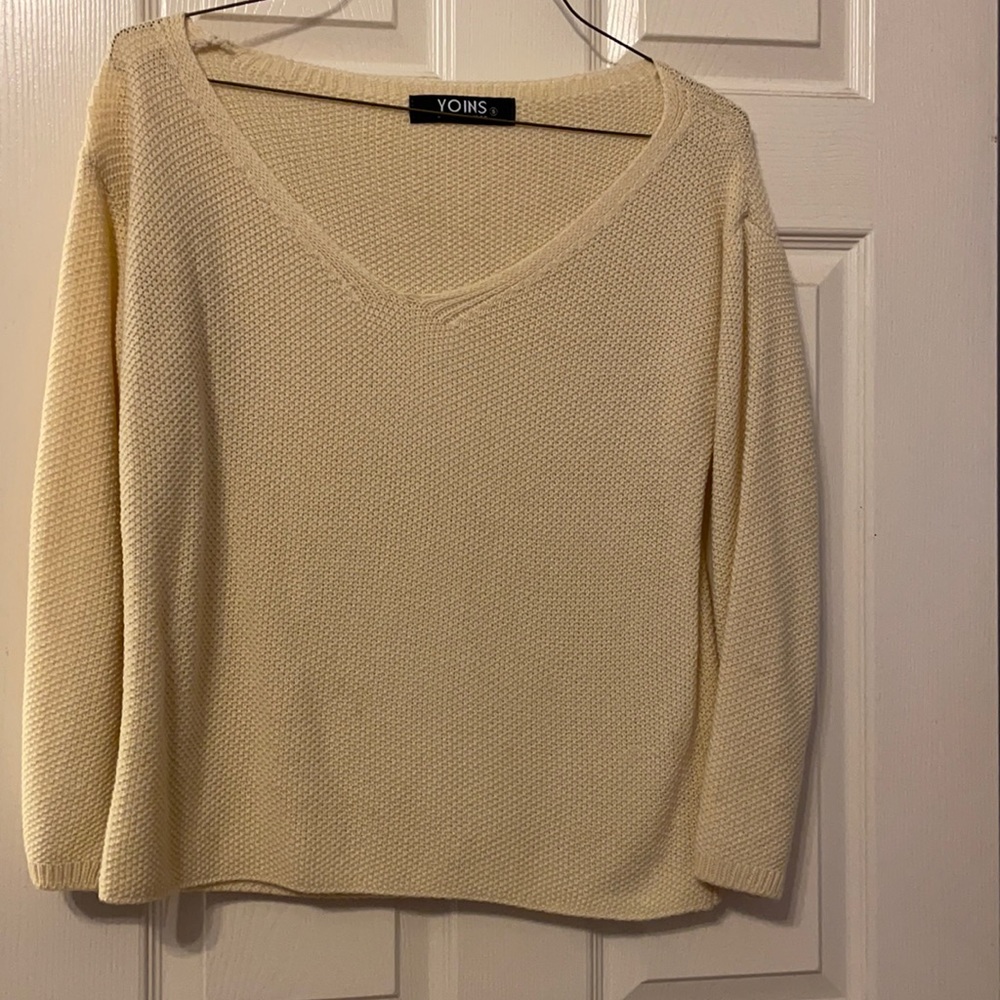Cream color sweater